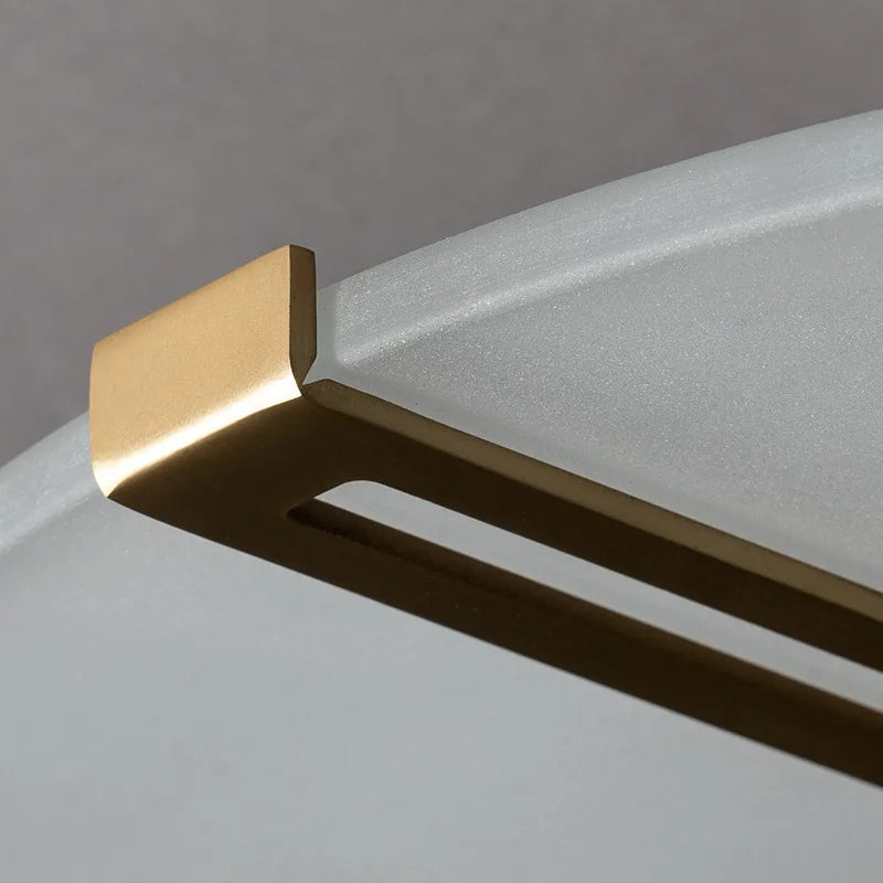 Marble Ceiling Light Brass Finish Bedroom Decor Led Ceiling Lamp