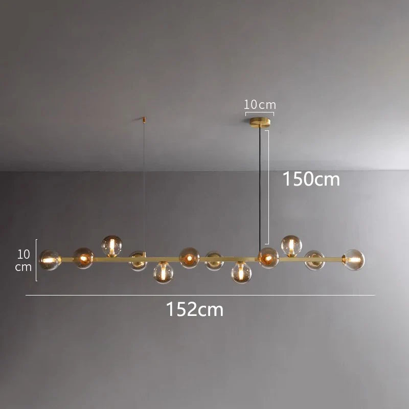 LED Pendant Chandeliers for Modern Living and Dining Room Lighting