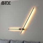 Nordic Iron Wall Light: Modern Home Bedside Lamp for Living Room, Aisle, or Staircase