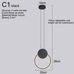 Nordic LED Pendant Light Fixture for Indoor Lighting in Living Room, Kitchen, Dining