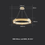 Elegant Crystal LED Dimmable Ceiling Lamp Glass Luminarias Lighting
