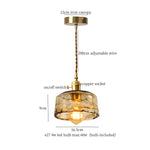 Afralia™ Brass Glass Lotus Leaf LED Pendant Lamp: Nordic Minimalism for Living, Dining, Bedroom