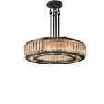 Luxury Black Crystal Chandelier for Elegant Living Room Lighting
