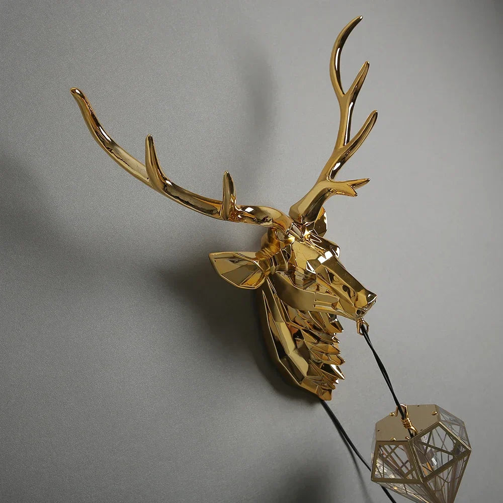 Nordic Antler Deer Wall Sconce Light for Bedroom and Kitchen