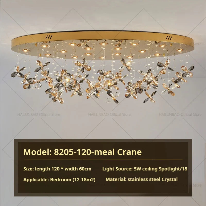 Crystal Chandelier 2024 | Postmodern Luxury Dining Room Bedroom Kitchen Island Light