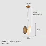 Nordic LED Pendant Chandelier for Dining Kitchen Study Bedroom Lighting