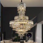 Crystal Chandelier: Luxury Modern Staircase & Living Room, Hotel & Villa Lighting