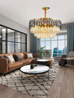 Crystal Ceiling Chandelier for Modern Living Room Decor