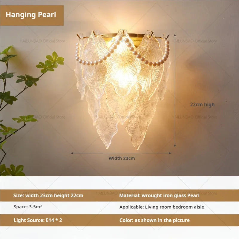 Luxe Crystal Glass Wall Lamp for Aisle, Living Room, Bedroom & Corridor Lighting