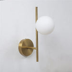 Glass Ball LED Wall Light: Modern Indoor Bedroom Lamp for Home Decor