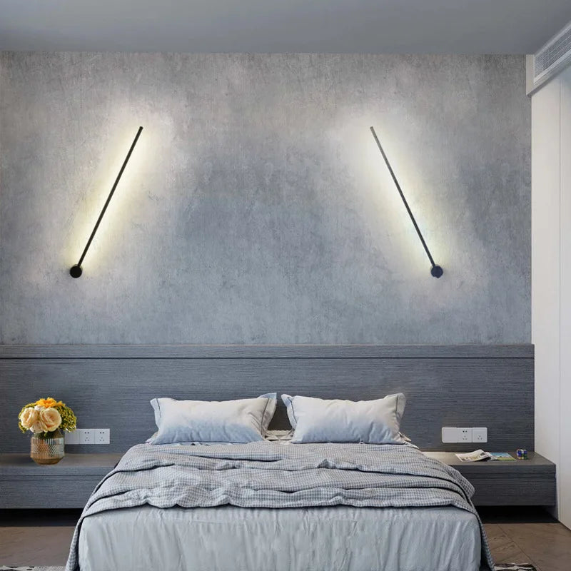Modern Slim Wall Sconce & Ceiling Light for Bedroom Living Room