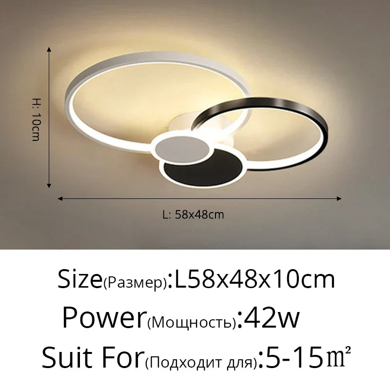 Acrylic Chandelier Light Modern Minimalist Ceiling Lamp for Living Dining Bedroom