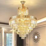 Crystal Villa Chandelier: Modern, Luxury, and Elegant Spiral Staircase Lighting