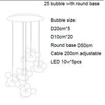 Nordic Mickey LED Glass Ball Pendant Light for Home Decor and Kitchen Lighting