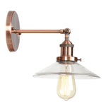 Vintage Industrial LED Wall Sconce with Clear Glass, Artistic Light Fixture