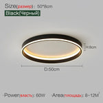 Minimalist Round LED Ceiling Light for Bedroom Loft Balcony - Dimmable Indoor Lighting