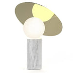 Marble Living Room Lamp: Nordic Designer Art Ball Bedroom Desk Light