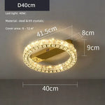 Crystal Ceiling Lights: Modern Luxury Dimmable LED Chandelier for Living Room