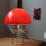 Nordic Glass Table Lamp Retro Metal Spring Design for Modern Living Spaces