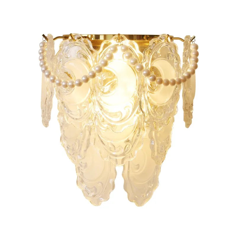 Luxe Crystal Glass Wall Lamp for Aisle, Living Room, Bedroom & Corridor Lighting