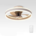 Modern LED Ceiling Fan Light with Remote Control Timer for Living Room
