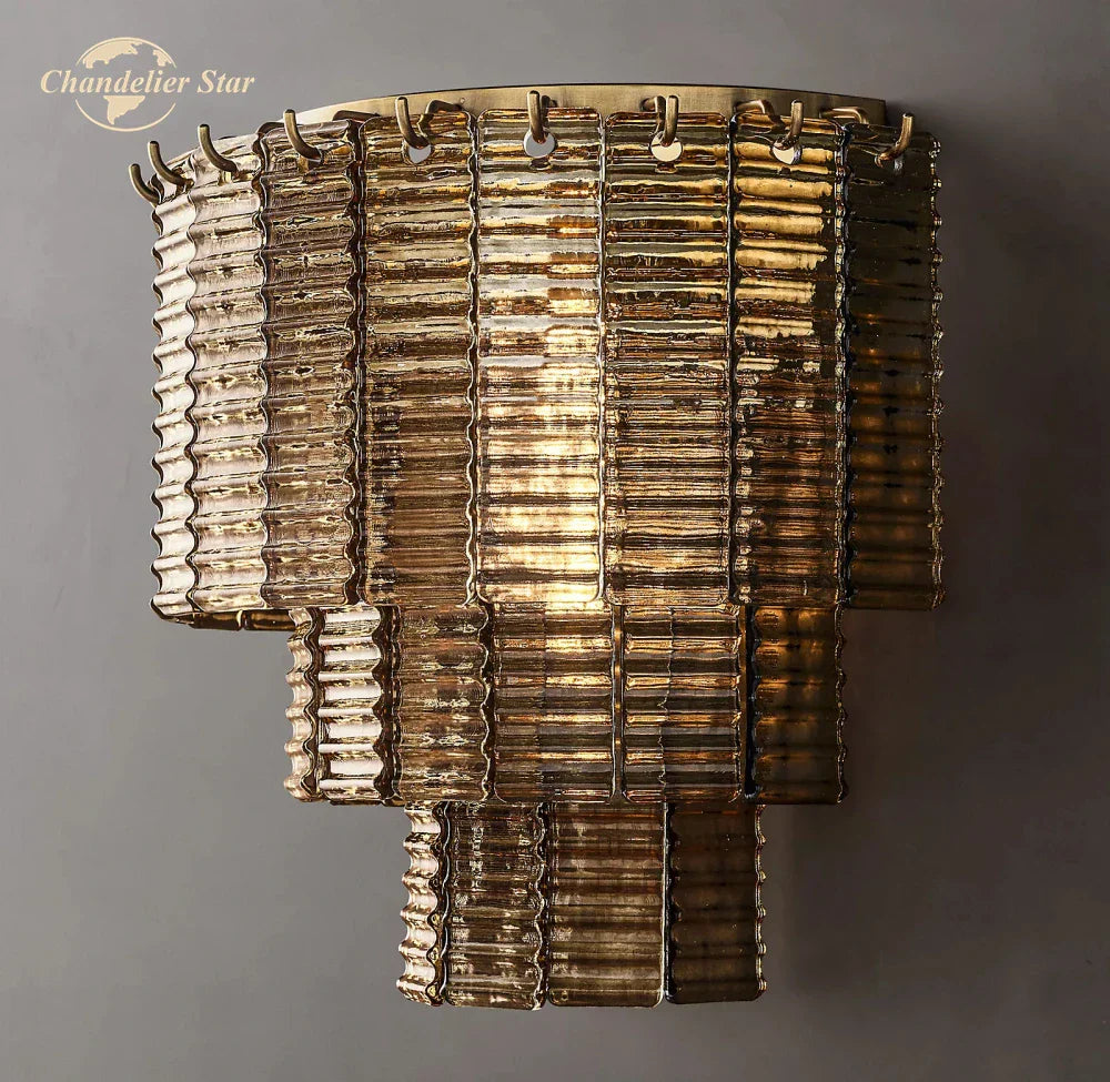 Sirene Glass Wall Lamps for Bathroom Living Room Bedroom Indoor Lighting