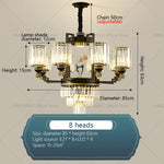Zen Crystal Chandelier: Modern Luxury Living Room Dining Room Lamp