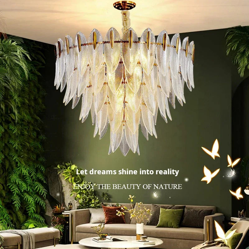 Post-Modern Light Luxury Chandelier for Living Room, Dining Room, and Bedroom
