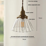 White Glass LED Pendant Lamp Nordic Modern Copper Socket Hanging Lights