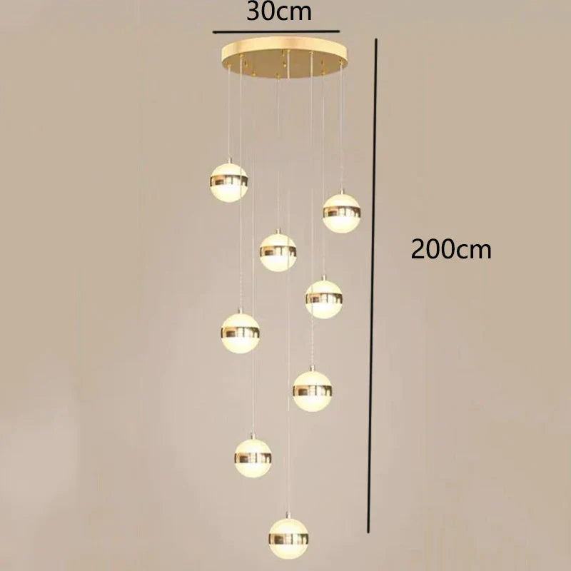 Modern Pendant Light Chandeliers for Living Room Staircase LED Indoor Lighting