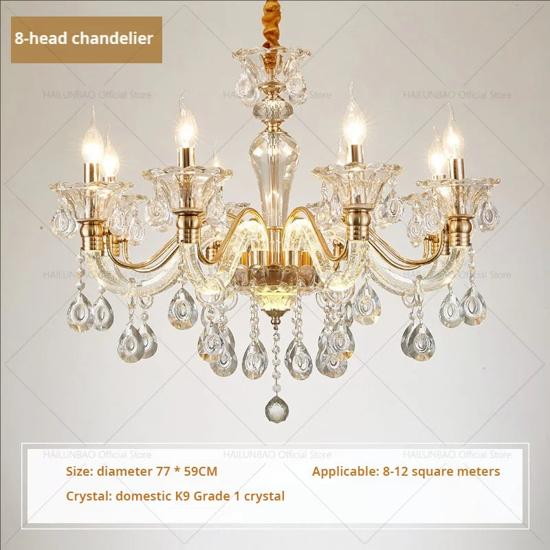 European Crystal Chandelier: Simple Fashion for Living, Dining, Bedroom & Villa