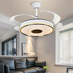 90 Modern Ceiling Fan with Bluetooth Speaker, LED Light, and Remote Control