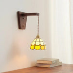 Glass Walnut LED Wall Lamps Modern Bathroom Mirror Light Fixtures