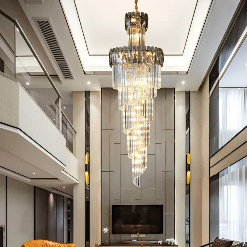 Crystal Luxury Chandelier: Modern Design, Elegant Living Room Decor