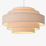 Minimalist Fabric Pendant Chandelier for Bedroom and Bar - LED Ceiling Lamp