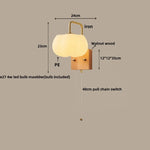 Walnut Wood LED Wall Lamp Home Decor Nordic Vanity Light Fixture