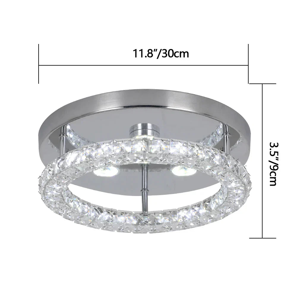 Afralia Smart LED Chandelier Modern Ceiling Lamp Remote Control for Living Dining Room