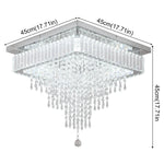 Crystal Ceiling Chandelier: Modern K9 LED Smart Ring Light Fixture for Dining & Living Room
