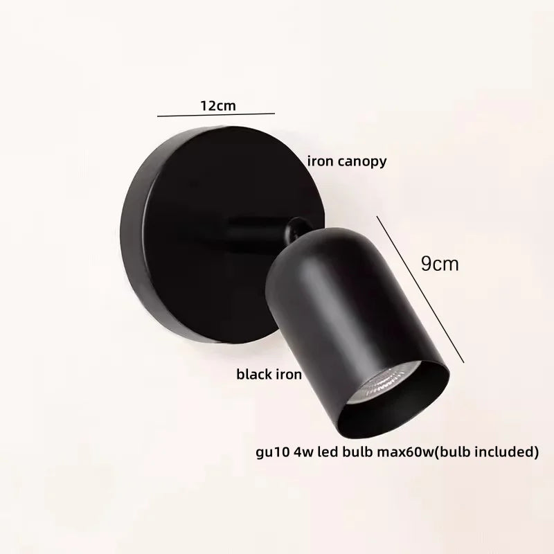 LED Wall Sconce Pull Chain Switch Cream Style Stair Light Fixture