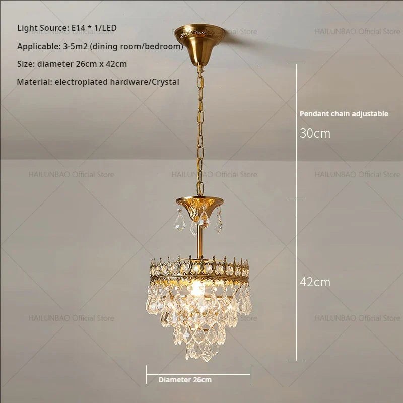 Crystal Chandelier: Modern Luxury Lighting for Dining, Bedroom, and Living Room