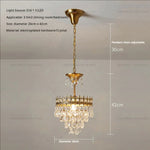 Crystal Chandelier: Modern Luxury Lighting for Dining, Bedroom, and Living Room