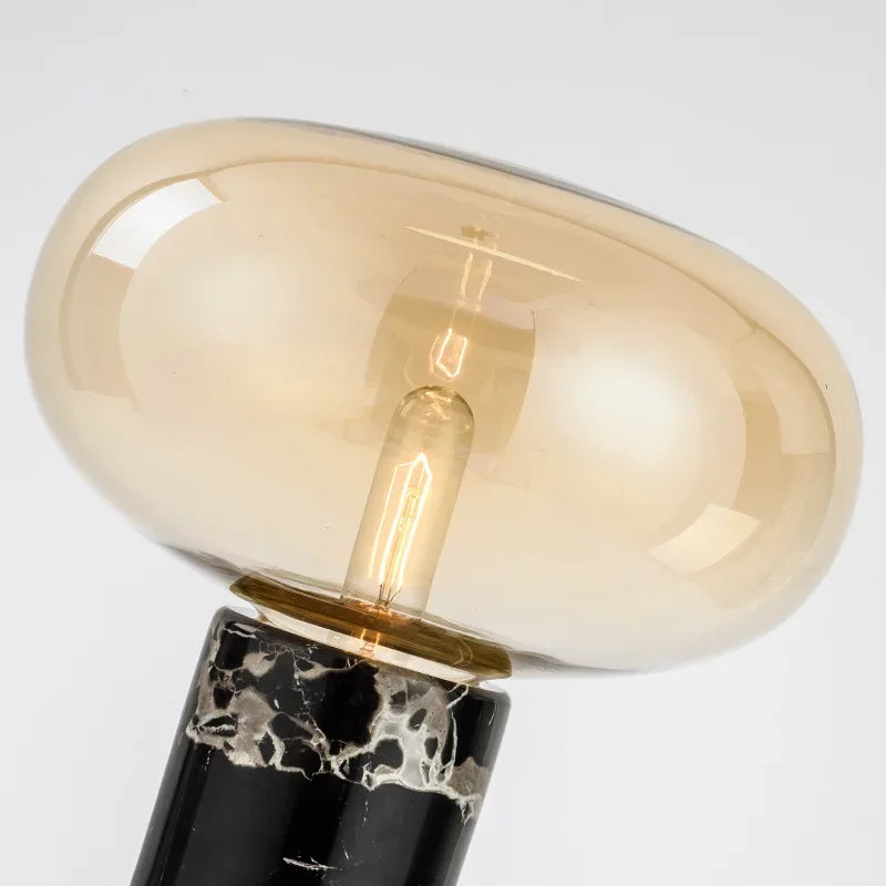 Glass Ball Marble Desk Lamp - Postmodern Minimalist Designer Bedroom Living Room Decoration