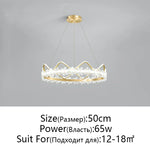 Crystal Flower Ring Chandelier for Modern Living and Bedroom