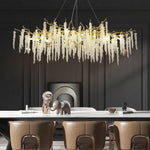 Crystal Chandelier: Postmodern Luxury Pendant Light for Living Room, Bedroom, and Dining Room