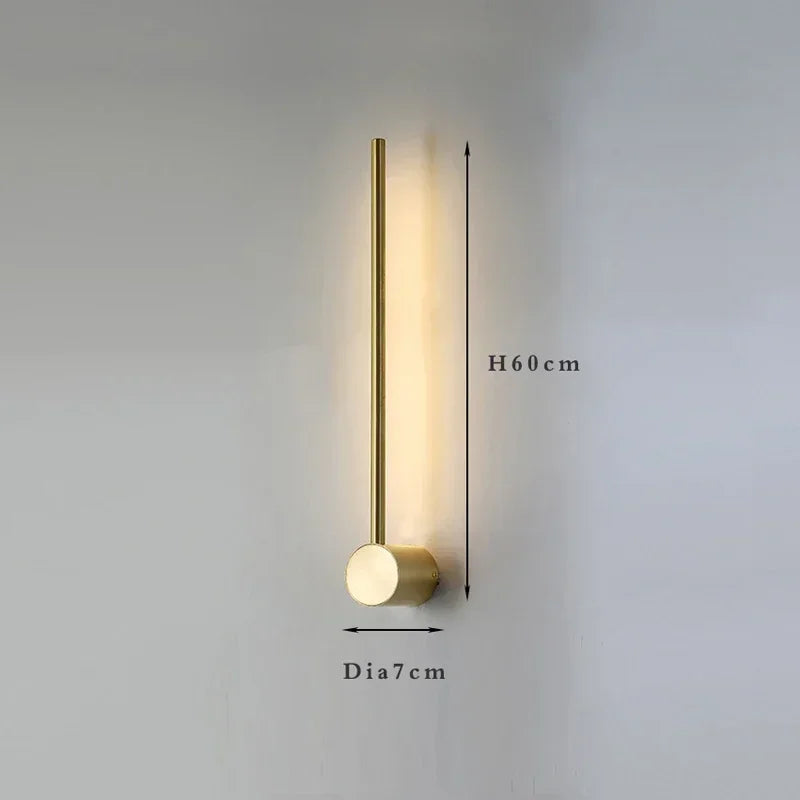 Modern Slim Wall Sconce & Ceiling Light for Bedroom Living Room