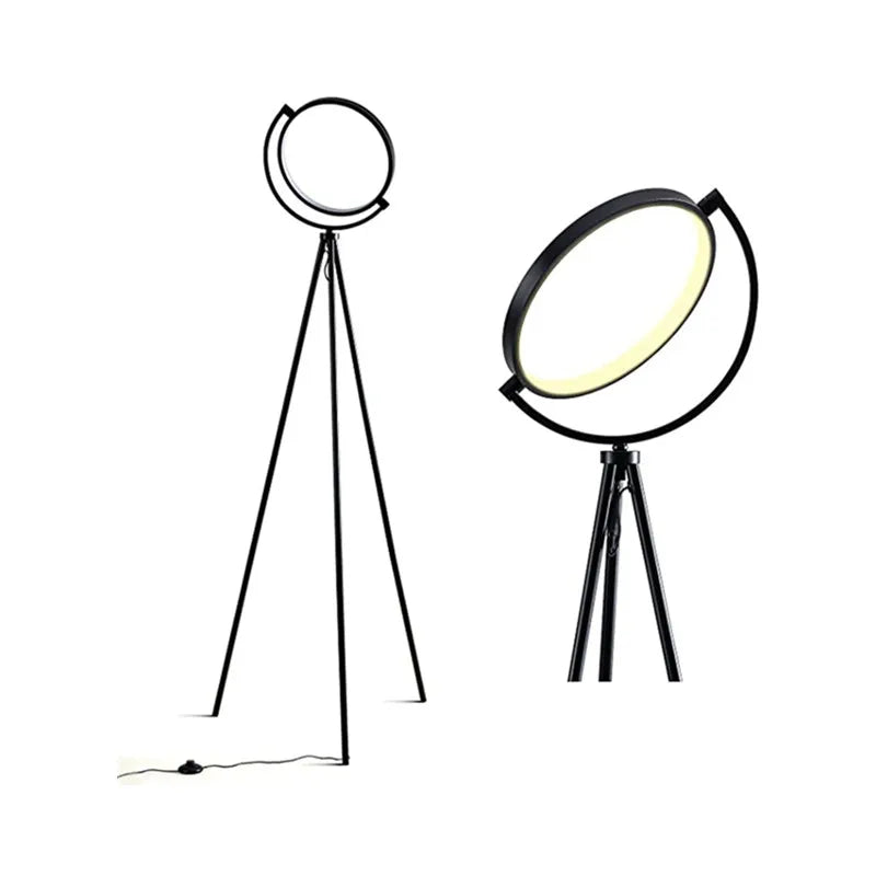 Modern Circle LED Floor Lamp for Bedroom Living Room Decor