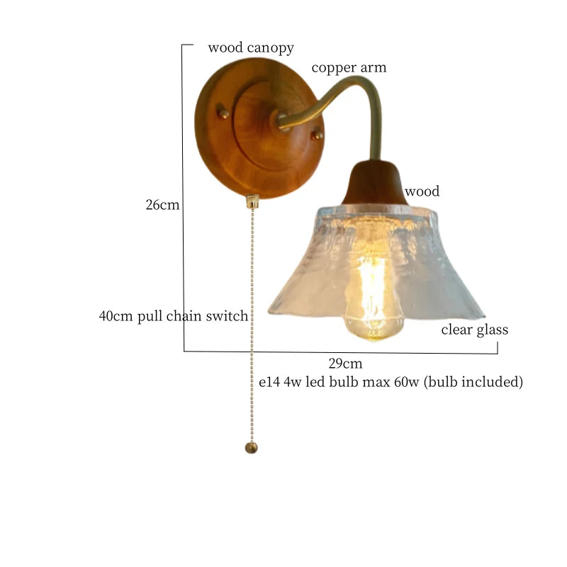 Afralia™ White Glass LED Wall Sconce - French Vintage Copper Applique Murale
