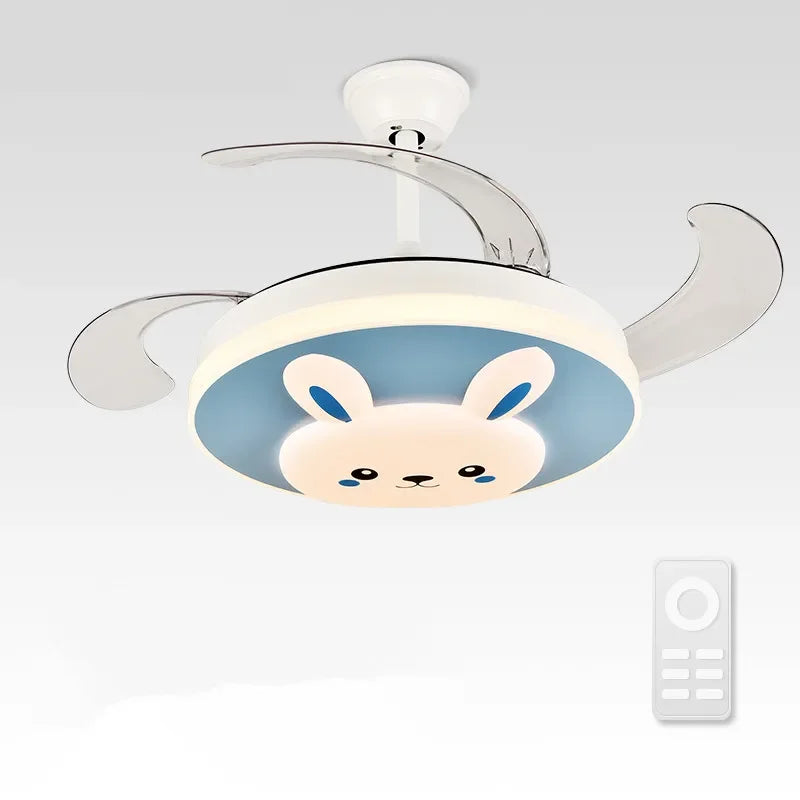 Simple Ceiling Fan With LED Light and Remote Control