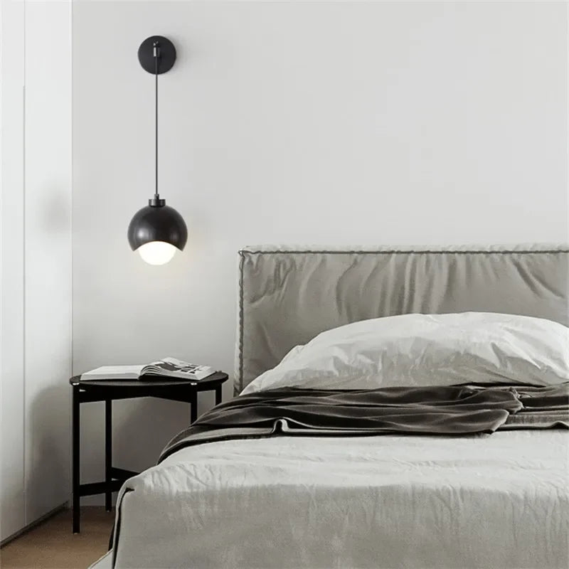 Copper Strip Wall Lamp Modern Nordic Style for Bedroom and Restaurant