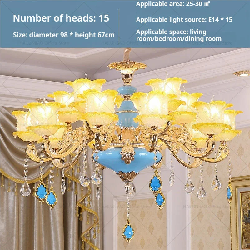 Elegant Crystal Chandelier Living Room Bedroom Lighting